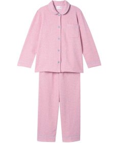 une nana cool 【綿混】カジュアルスラブツィード 長袖開襟パジャマ