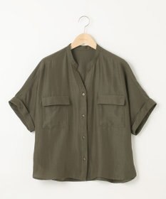 SHARE PARK LADIES 【洗える】ドルマンスリーブサテンシャツ