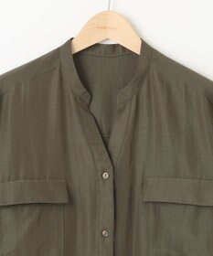 SHARE PARK LADIES 【洗える】ドルマンスリーブサテンシャツ