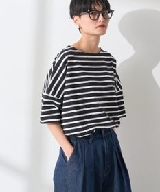 AMERICAN HOLIC バスクボーダー半袖プルオーバー