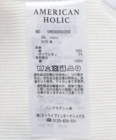 AMERICAN HOLIC バイカラーテレコタンクトップ