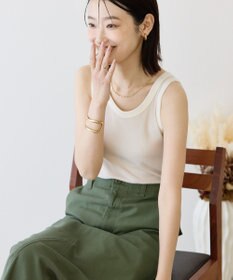 AMERICAN HOLIC バイカラーテレコタンクトップ