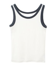 AMERICAN HOLIC バイカラーテレコタンクトップ