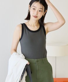 AMERICAN HOLIC バイカラーテレコタンクトップ