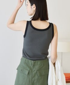 AMERICAN HOLIC バイカラーテレコタンクトップ