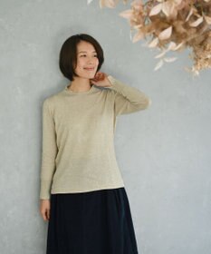 muuc 〈洗えるニット〉〈肌に優しいニット〉〈コットン＆カシミヤ〉〈通年着られるニット〉14Gハイゲージニットプルオーバー