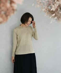 muuc 〈洗えるニット〉〈肌に優しいニット〉〈コットン＆カシミヤ〉〈通年着られるニット〉14Gハイゲージニットプルオーバー