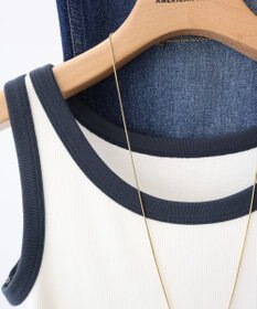 AMERICAN HOLIC バイカラーテレコタンクトップ