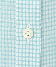 J.PRESS LADIES L 【洗える】SHEER ギンガム シャツ ブラウス