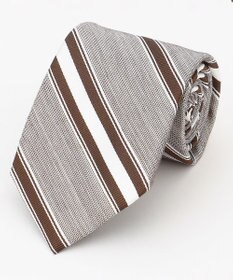 J.PRESS MEN 【LINEN MIX COLLECTION】レジメンタル ネクタイ