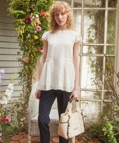 TOCCA FRILL CANVASTOTE キャンバストートバッグ