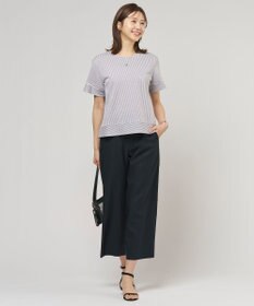 J.PRESS LADIES 【一枚で着映え】サッカージャージー クルーネック カットソー