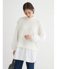 Green Parks ニットソードッキングチュニック