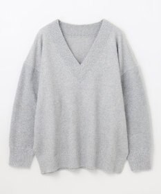 GRACE CONTINENTAL ラメVネックニットトップ