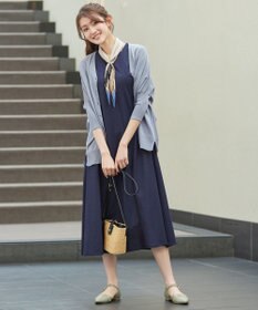 Tiaclasse L 軽やかニットドルマンカーディガン