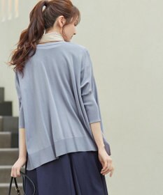 Tiaclasse L 軽やかニットドルマンカーディガン