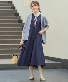 Tiaclasse L 軽やかニットドルマンカーディガン