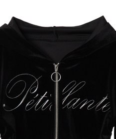 WEGO サイドドロストベロアパーカー