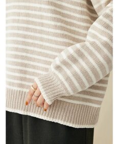 CRAFT STANDARD BOUTIQUE 洗えるモールニットボーダープルオーバー