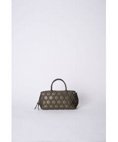 MIYABIYA 【撥水加工】篭目大柄エンボスボンディングミニボストン