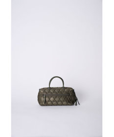 MIYABIYA 【撥水加工】篭目大柄エンボスボンディングミニボストン