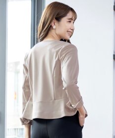 Tiaclasse 【新色追加・洗える】ノーカラーカットソージャケット