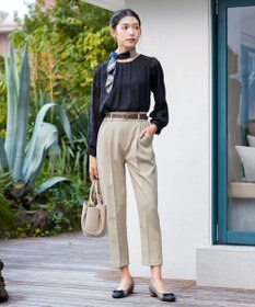 Tiaclasse 【小倉優子さん着用・洗える】カラーテーパードパンツ