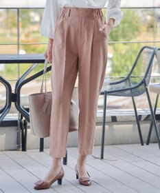 Tiaclasse 【小倉優子さん着用・洗える】カラーテーパードパンツ