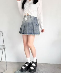 WEGO 【MLサイズ展開】厚底キルティングサンダル