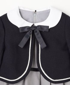 ANY KIDS 【2点セット】ノーカラー ボレロジャケット+襟付き ワンピース