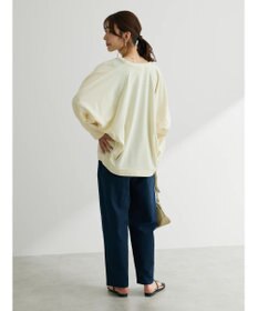 Green Parks 綿麻混タックテーパードパンツ