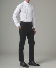 GOTAIRIKU 【WEAR BLACK】ブザム比翼ウィングカラー ドレスシャツ