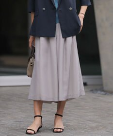J.PRESS LADIES S エアリースパンボイル ガウチョ パンツ