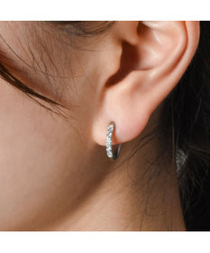 blancotokyo 【金属アレルギー対応】ジルコニアフープピアス CLARA