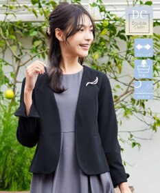 Tiaclasse L 【ダブルクロス・洗える】カラーレスジャケット