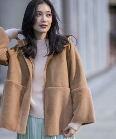 ANY SIS Luxuryフェイクムートン コート