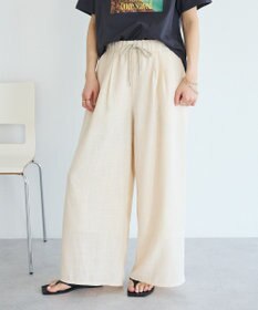 CRAFT STANDARD BOUTIQUE リネンライクワイドイージーパンツ