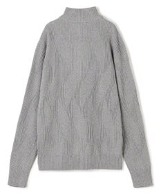 JOSEPH HOMME  新柄【洗える】シルクバルキー　　ハイネックジップアップニット