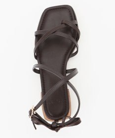 自由区 レースアップ サンダル