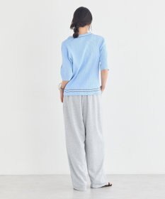 earth music&ecology ラインカラーポロニット