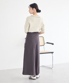 earth music&ecology ラインカラーポロニット