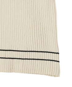 earth music&ecology ラインカラーポロニット