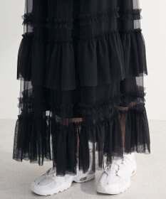 Green Parks ・ＥＬＥＮＣＡＲＥ　ＤＵＥチュールフリルティアードスカー