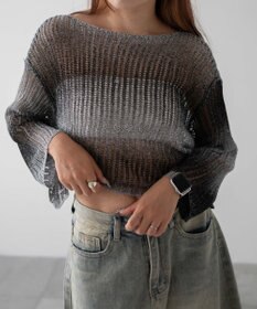 WEGO グラデーションニットプルオーバー