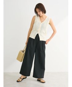 Green Parks 綿麻混バギーパンツ