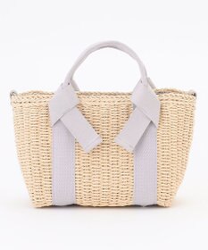 LA BAGAGERIE 【MONICA】リボンハンドル2WAYかごバッグ