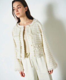 GRACE CONTINENTAL フリンジドルマンジャケット