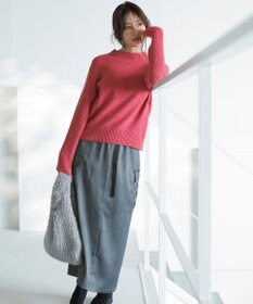 ANY SIS 【洗える】サイドケーブルアンゴラブレンド ニット