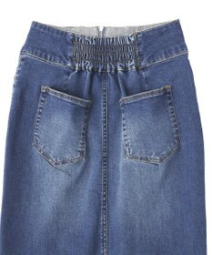 YECCA VECCA フロントZIPハイウエストデニムスカート