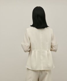 GRACE CONTINENTAL オーガンジージャガードトップ